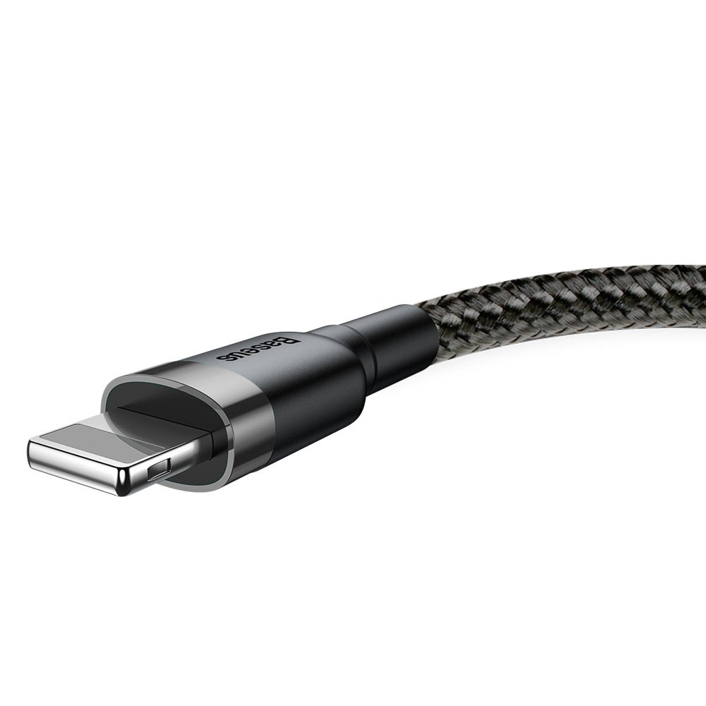USB-A - Lightning Baseus Cafule data- och laddningskabel, 18W, 3m, Grå CALKLF-RG1