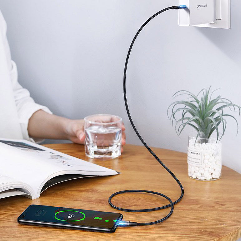 USB-C Data- och Laddningskabel - USB-C UGREEN US316, 100W, 2m, Grå