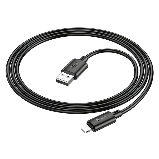 Data- och laddningskabel USB-A - Lightning HOCO X88, 18W, 1m, svart 