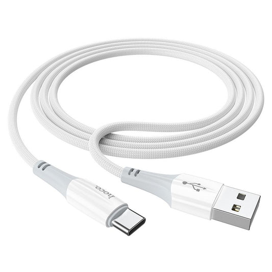 USB-A till USB-C Data- och Laddningskabel HOCO X70, 60W, 1m, Vit