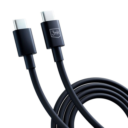 USB-C Data- och Laddningskabel - USB-C 3MK Hyper, 100W, 1.2m, Svart