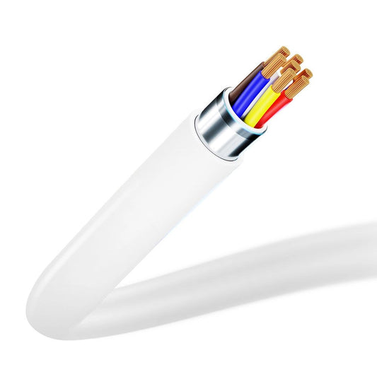 USB-C till Lightning data- och laddningskabel 3MK Hyper, 20W, 1,2m, vit