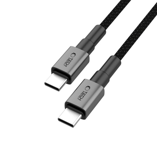 USB-C - USB-C Data- och Laddningskabel Tech-Protect Ultraboost DNA, 60W, 0.5m, Grå