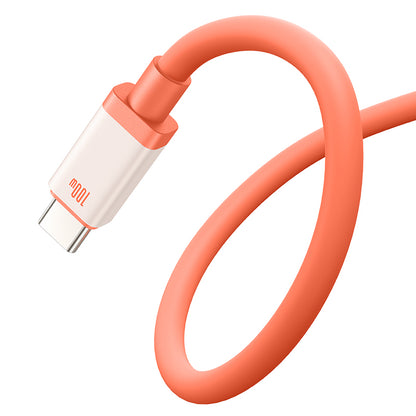 Data- och laddningskabel USB-A - USB-C Baseus Zero Degree Series, 100W, 2m, Röd