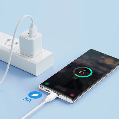 USB-A till USB-C Joyroom S-A9 data- och laddningskabel, 20W, 1m, Vit