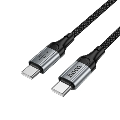 USB-C till USB-C data- och laddningskabel HOCO X121, 60W, 1.5m, Svart