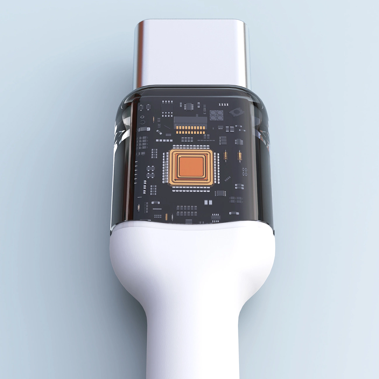 USB-C Data- och Laddningskabel - USB-C Dudao L9C Max, 240W, 2m, Vit