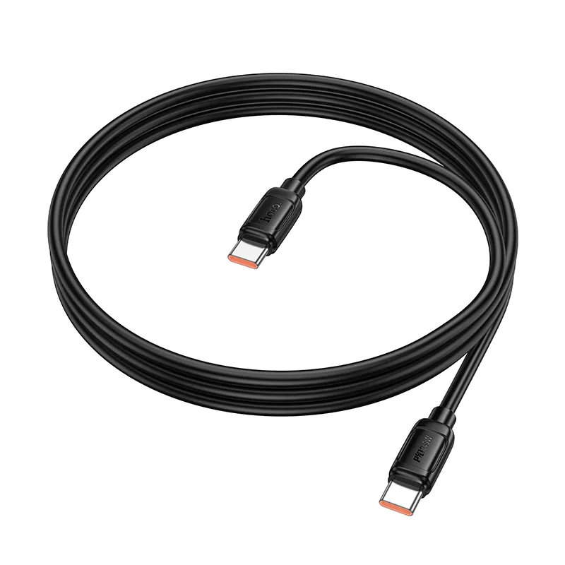 USB-C till USB-C data- och laddningskabel HOCO X115, 240W, 1m, Svart