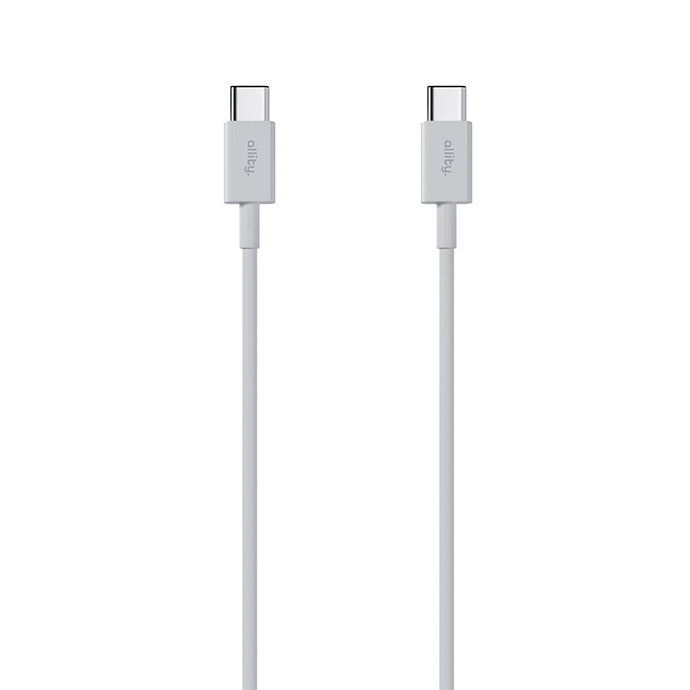 USB-C till USB-C data- och laddningskabel Allity. AUC-03, 100W, 1m, Vit