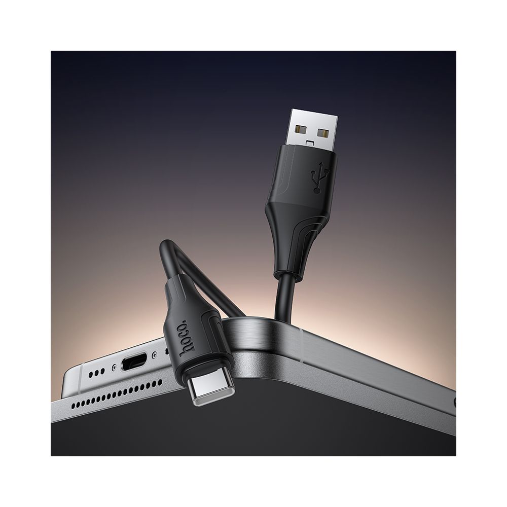 Data- och laddningskabel USB-A - USB-C HOCO X124, 18W, 1m, Svart