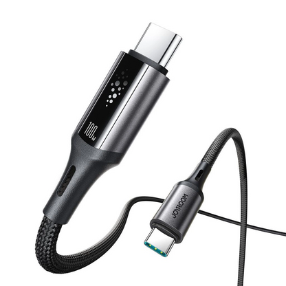 USB-C till USB-C data- och laddningskabel Joyroom S-A60 StarTalk, 100W, 1.2m, Svart