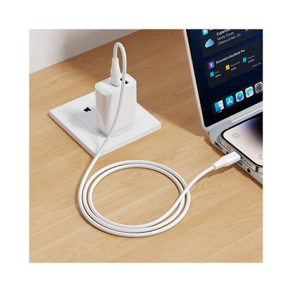 Data- och laddningskabel USB-C - Lightning HOCO X124, 27W, 1m, Vit