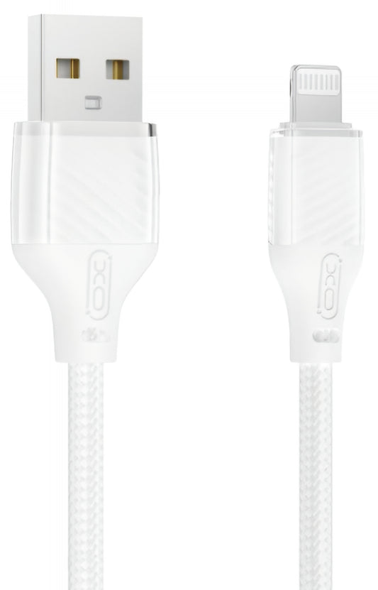 USB-A - Lightning Data- och Laddningskabel XO Design NB291, 18W, 1m, Vit