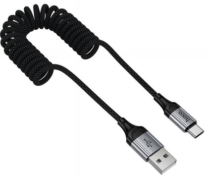 USB-A till USB-C Data- och Laddningskabel HOCO X121, 18W, 1.5m, Svart