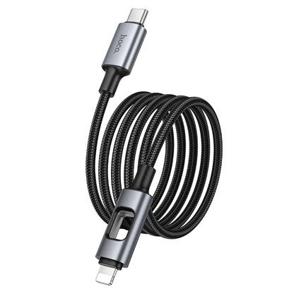 USB-C till Lightning data- och laddningskabel HOCO U144 Led, 27W, 1,2m, svart