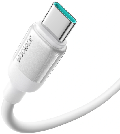 USB-C Data- och Laddningskabel - USB-C Joyroom S-A62 Lively, 60W, 1,2m, Vit