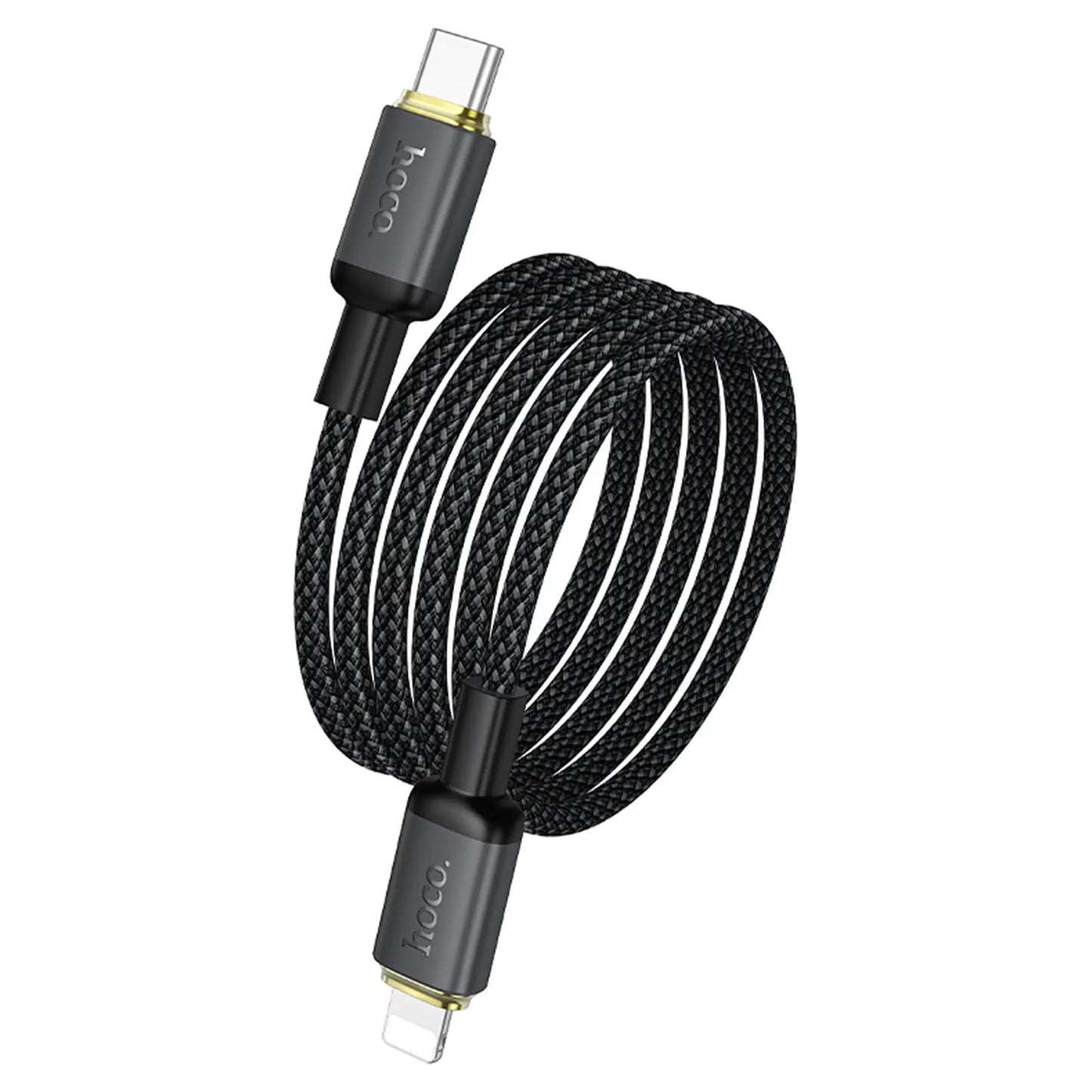USB-A till Lightning data- och laddningskabel HOCO X128 Benefit, 12W, 1m, svart