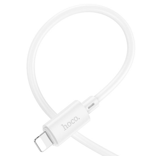 USB-A to Lightning Data and Charging Cable HOCO X88, 18W, 2m, White