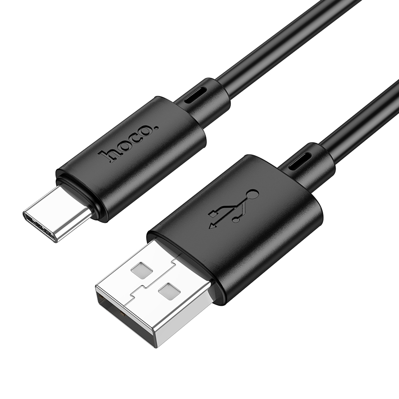 USB-A till USB-C data- och laddningskabel HOCO X88, 18W, 2m, svart