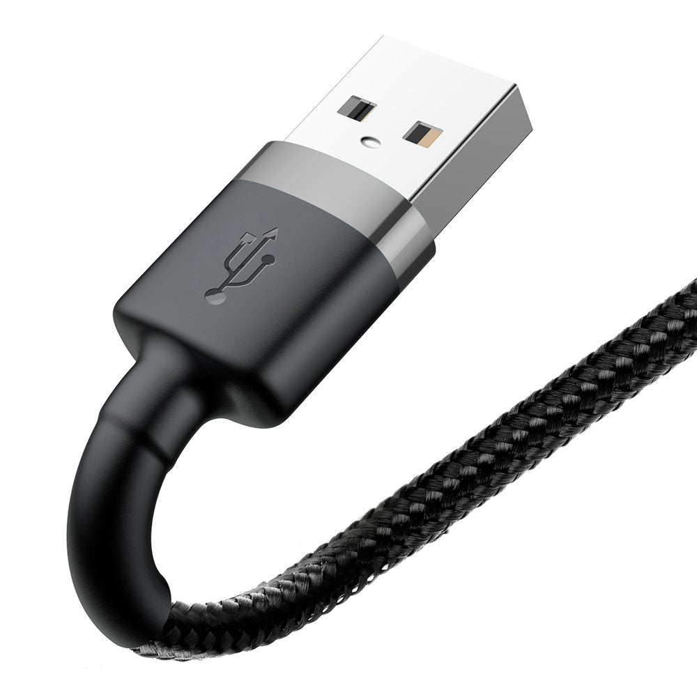 USB-A - Lightning Baseus Cafule data- och laddningskabel, 18W, 3m, Grå CALKLF-RG1