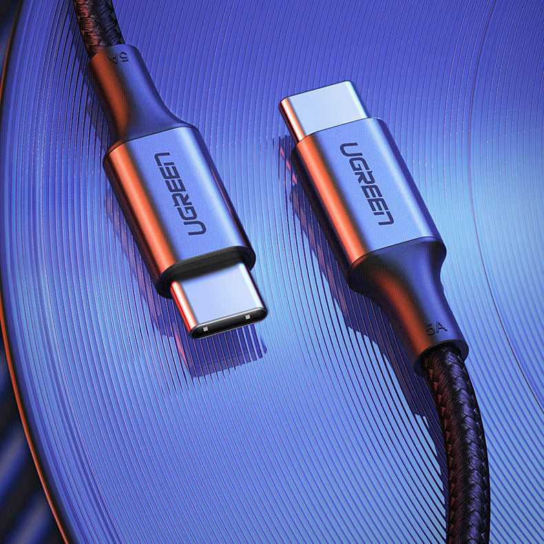USB-C Data- och Laddningskabel - USB-C UGREEN US316, 100W, 2m, Grå