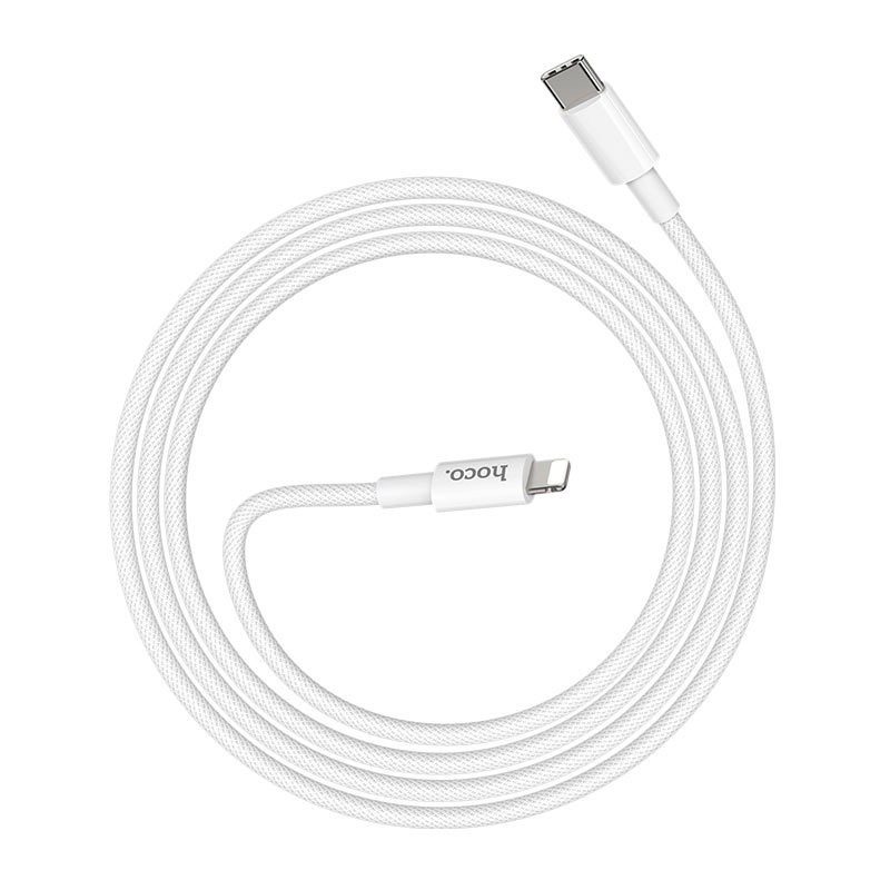 USB-C to Lightning Data and Charging Cable HOCO X56, 20W, 1m, White