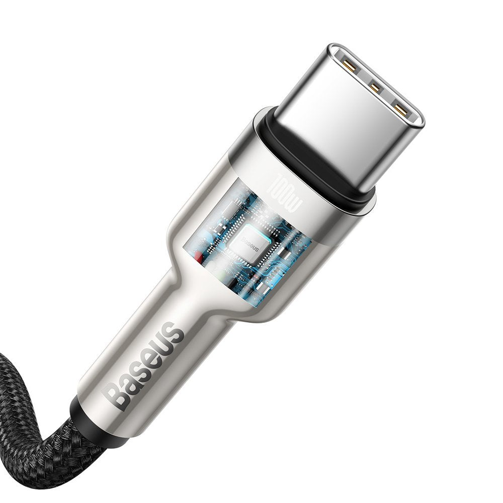 USB-C till USB-C Data- och Laddningskabel Baseus Cafule, 100W, 2m, Svart CATJK-D01