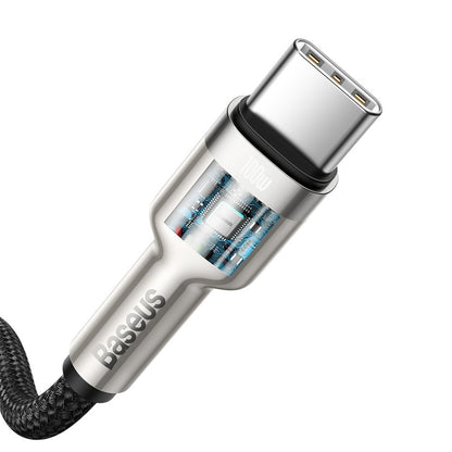 USB-C till USB-C Data- och Laddningskabel Baseus Cafule, 100W, 2m, Svart CATJK-D01