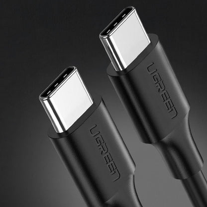 USB-C till USB-C data- och laddningskabel UGREEN US286, 60W, 1m, Svart
