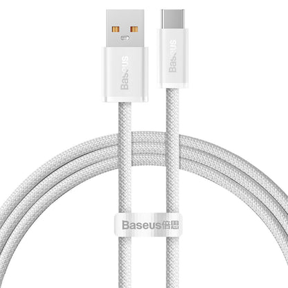 USB-A - USB-C data- och laddningskabel Baseus Dynamic Series, 100W, 1m, Vit CALD000602