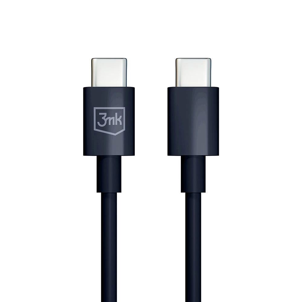 USB-C Data- och Laddningskabel - USB-C 3MK Hyper, 100W, 1.2m, Svart