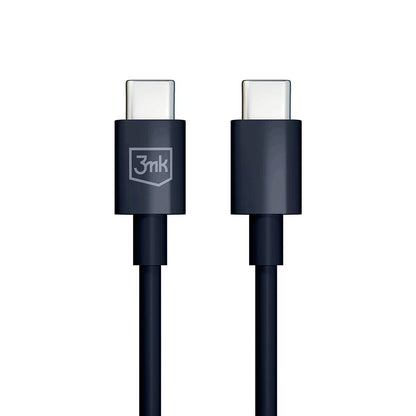 USB-C Data- och Laddningskabel - USB-C 3MK Hyper, 100W, 1.2m, Svart