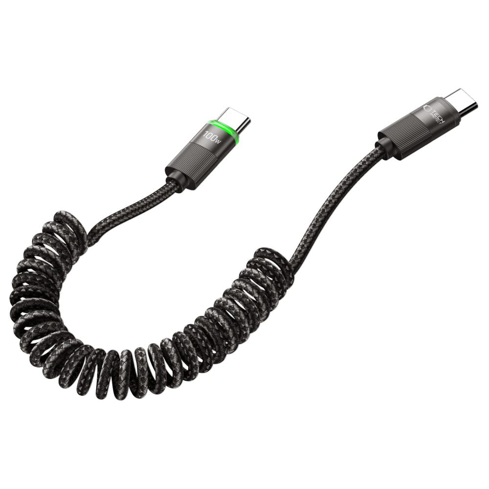 USB-C Data- och Laddningskabel - USB-C Tech-Protect UB20T Ultraboost, 100W, 1.8m, Svart