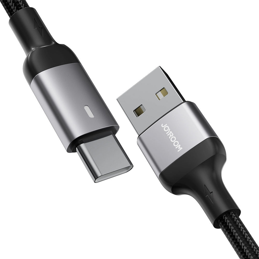 USB-A till USB-C data- och laddningskabel Joyroom A10, 18W, 1.2m, Svart