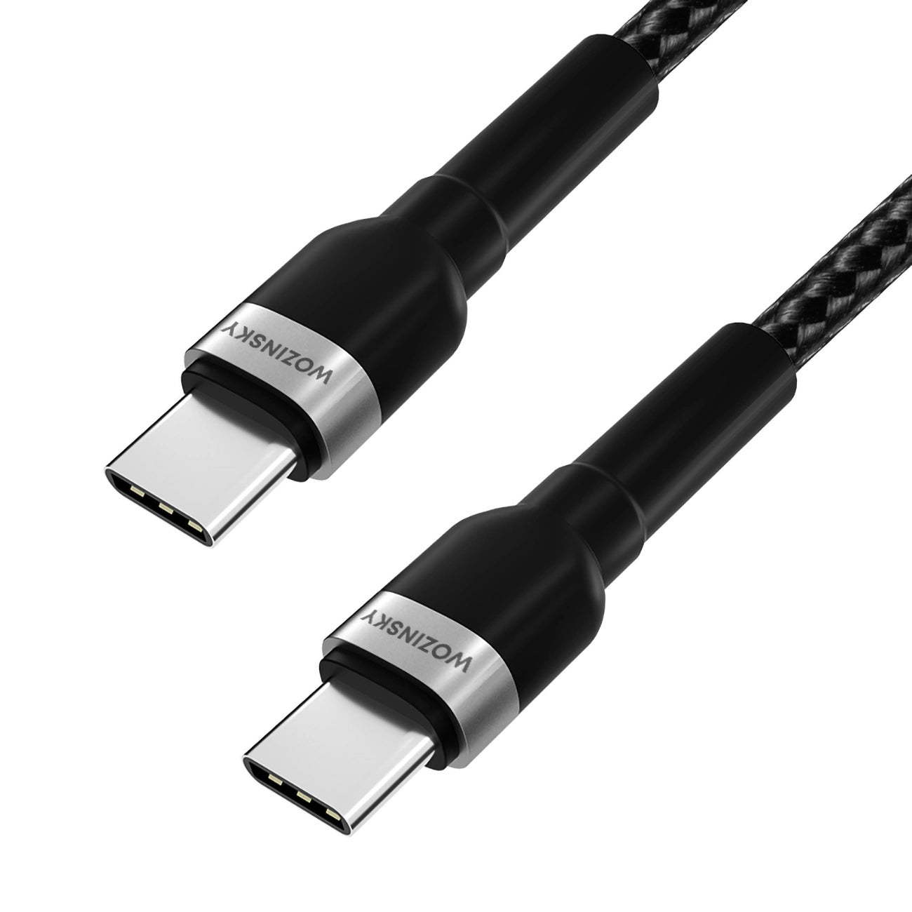 USB-C Data- och Laddningskabel - USB-C WZK WNBCC2, 65W, 2m, Svart