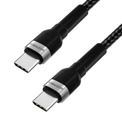 USB-C Data- och Laddningskabel - USB-C WZK WNBCC2, 65W, 2m, Svart