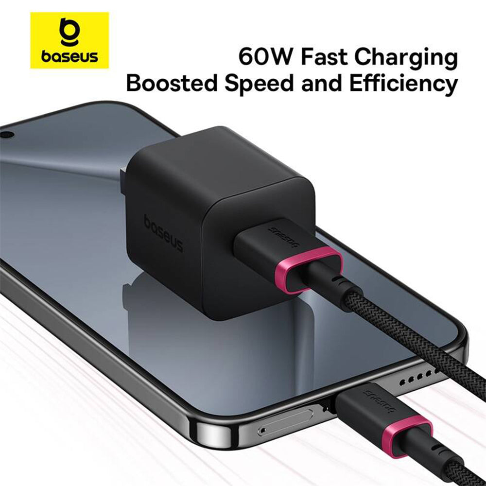 Data- och laddningskabel USB-A till USB-C Baseus Dura Series, 60W, 2m, Röd P10377802U01-03