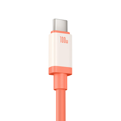 Data- och laddningskabel USB-A - USB-C Baseus Zero Degree Series, 100W, 2m, Röd