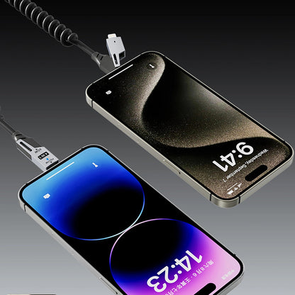 Data- och laddningskabel USB-A / USB-C - Lightning / USB-C Dudao L20 Pro, 65W, 1.5m, Svart
