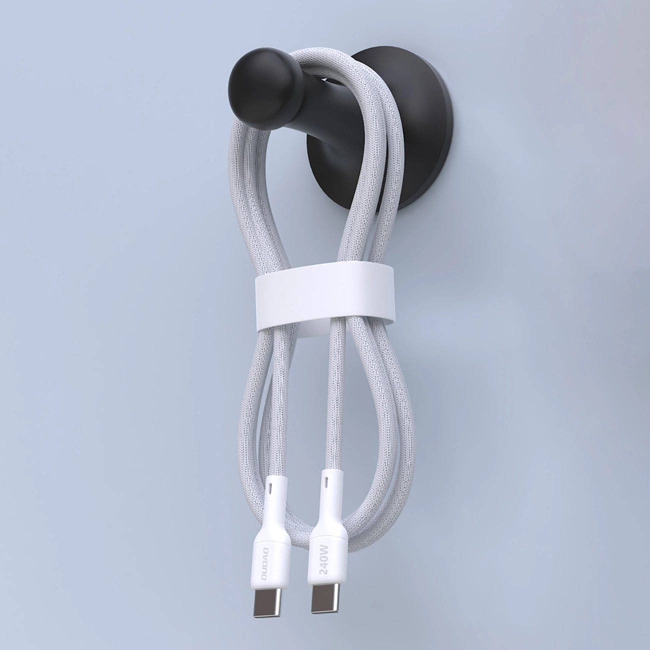 USB-C Data- och Laddningskabel - USB-C Dudao L9C Max, 240W, 2m, Vit