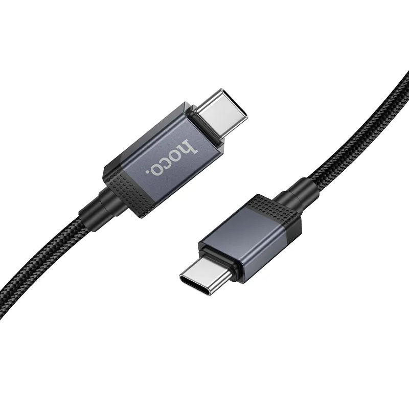 USB-C till USB-C data- och laddningskabel HOCO X118 Display, 60W, 1m, Svart