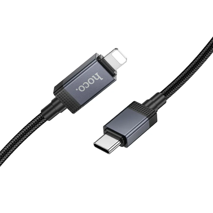 USB-C till Lightning Data- och Laddningskabel HOCO X118 Display, 27W, 1m, Svart