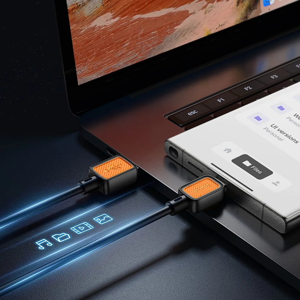 Data- och laddningskabel USB-A till USB-C HOCO X108, 18W, 1m, Svart