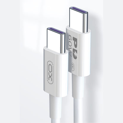 USB-C Data- och Laddningskabel - USB-C XO Design NB-Q190B, 60W, 2m, Vit