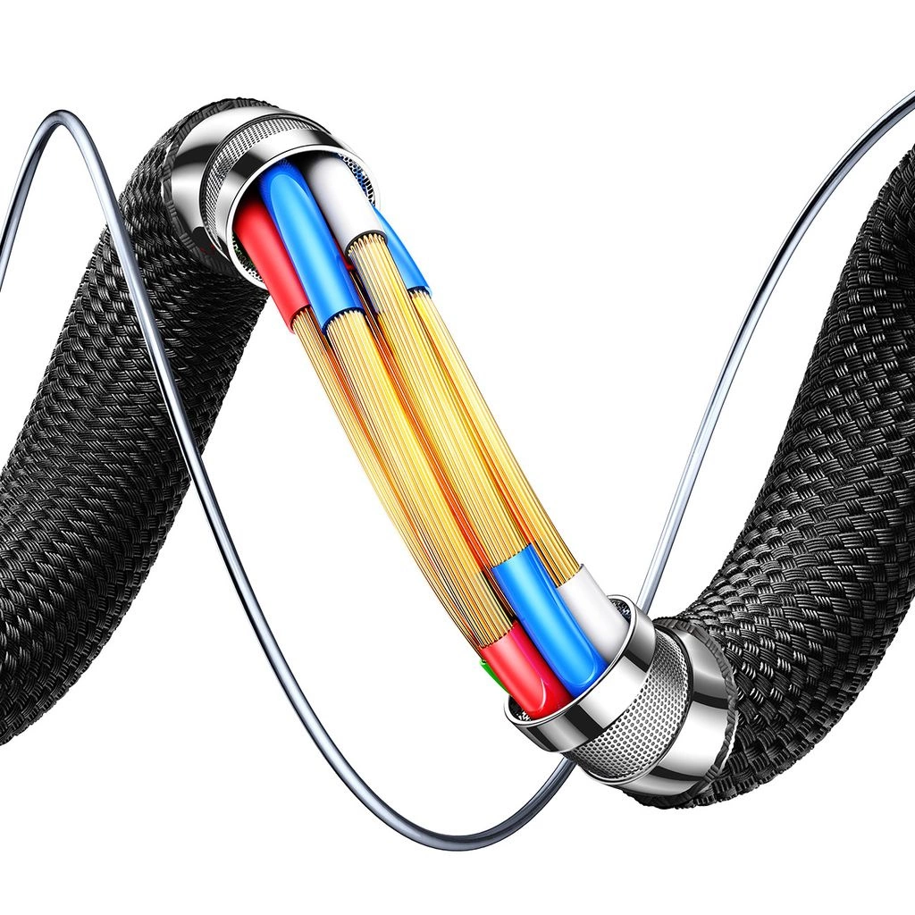 Data- och laddningskabel USB-A - Lightning Joyroom S-A60 StarTalk, 18W, 1.2m, Svart