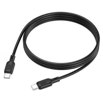 USB-C till USB-C data- och laddningskabel Borofone BX113 Lenny, 60W, 1m, svart