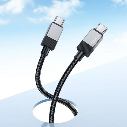 USB-C Data- och Laddningskabel - USB-C HOCO X110, 60W, 1m, Svart