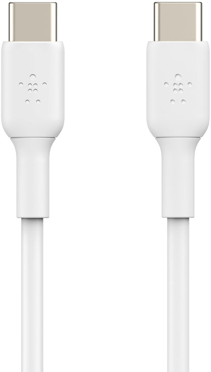 USB-C till USB-C-datakabel och laddning Belkin BoostCharge, 60W, 1m, vit CAB003bt1MWH