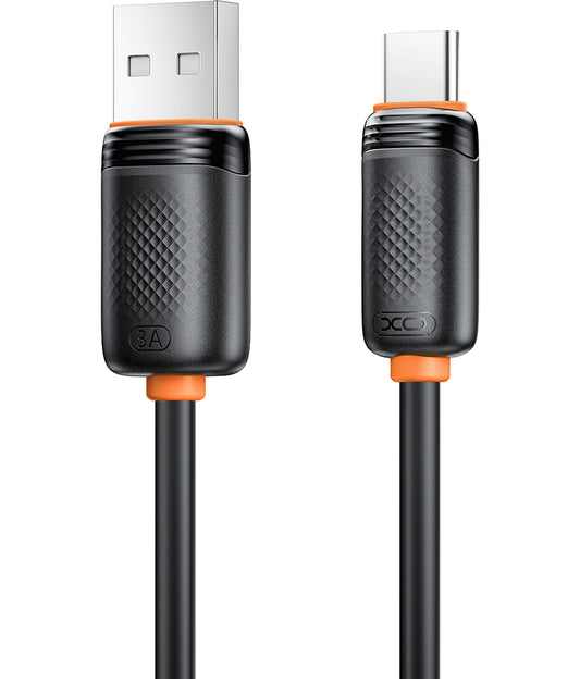 USB-A till USB-C data- och laddningskabel XO Design NB302, 18W, 1m, svart