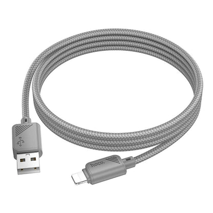 USB-A till Lightning data- och laddningskabel HOCO X113, 18W, 1m, grå